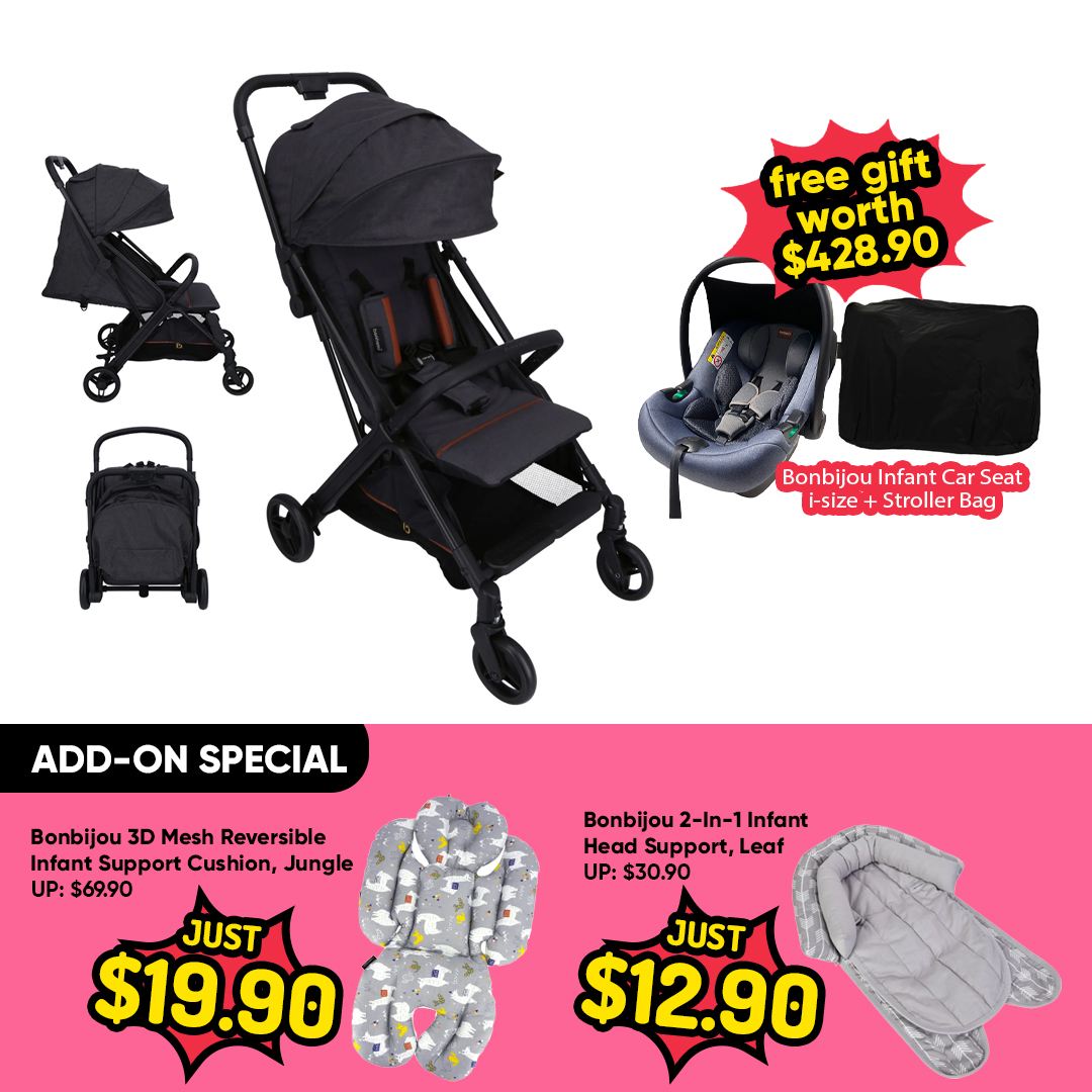 Bonbijou Leroy Auto-Fold Stroller + FREE GIFT